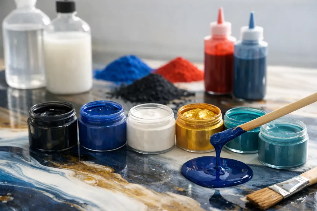 Comment utiliser des pigments concentrés époxy